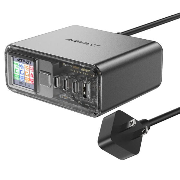 Acefast Z4 GaN 218W Desktop Charger – 4 - Port Power Station - Saif Al Najmi KwDesktop ChargersACEFASTSaif Al Najmi KwZ4133268Acefast Desktop Power Station Z4 PD218W GaN (3xUSB - C+1xUSB - A) - Saif Al Najmi Kw